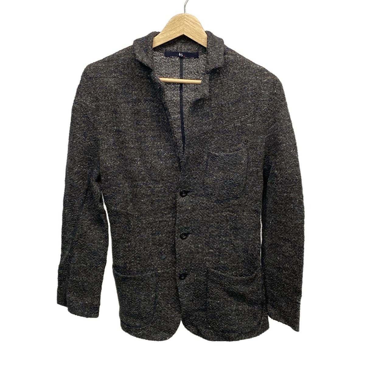 45 R フォーティーファイブ アール ジャケット サイズ3 L レディース - ダークブラウン×ブルー×白 長袖 春 秋