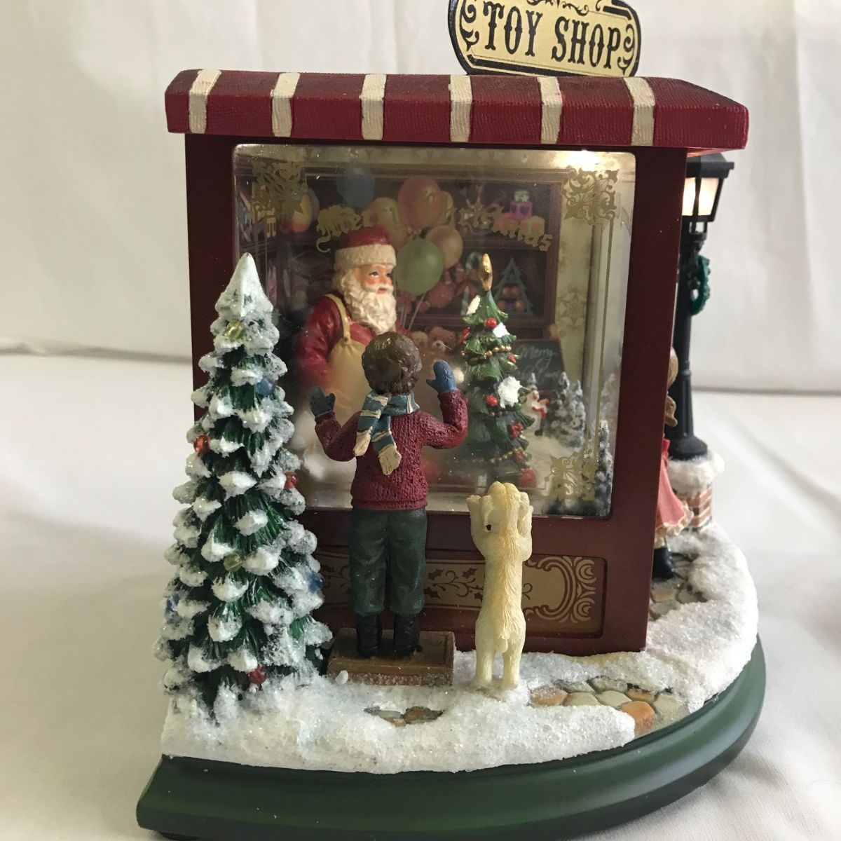 動く・光る・音が出る！クリスマス オルゴール 飾り サンタのトイ