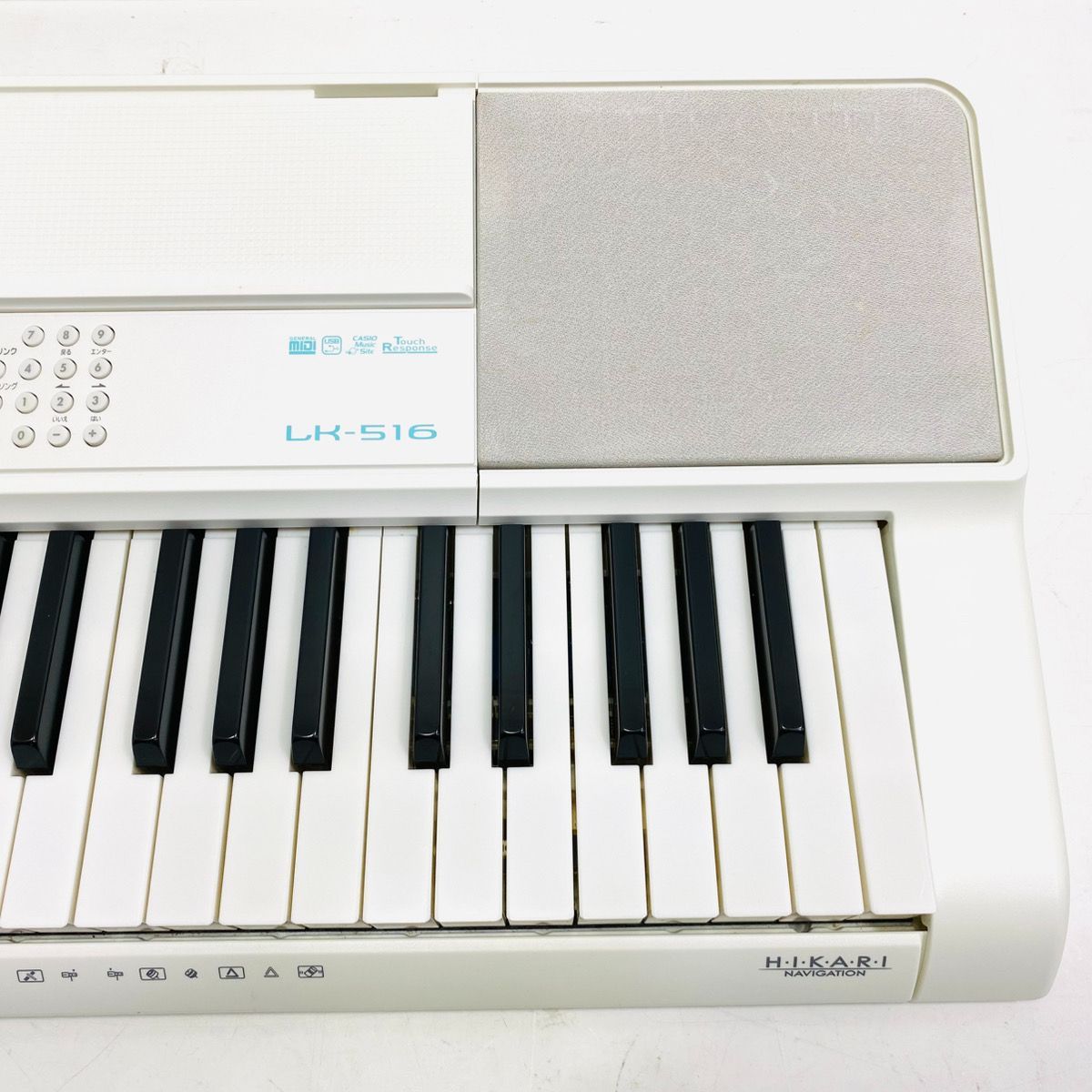 動作良好♪ CASIO カシオ LK-516 光ナビゲーションキーボード 61鍵盤