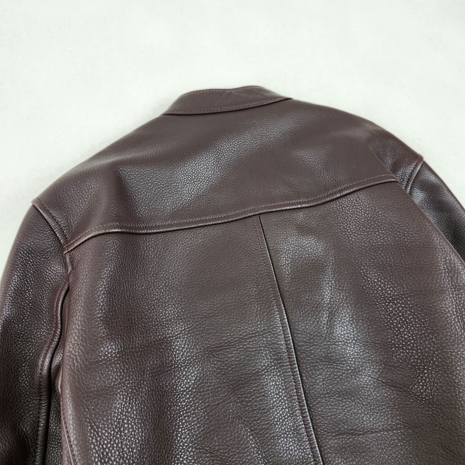 COACH シングルライダース 現行 ブラウン コーチ 本革 S相当 - メルカリ