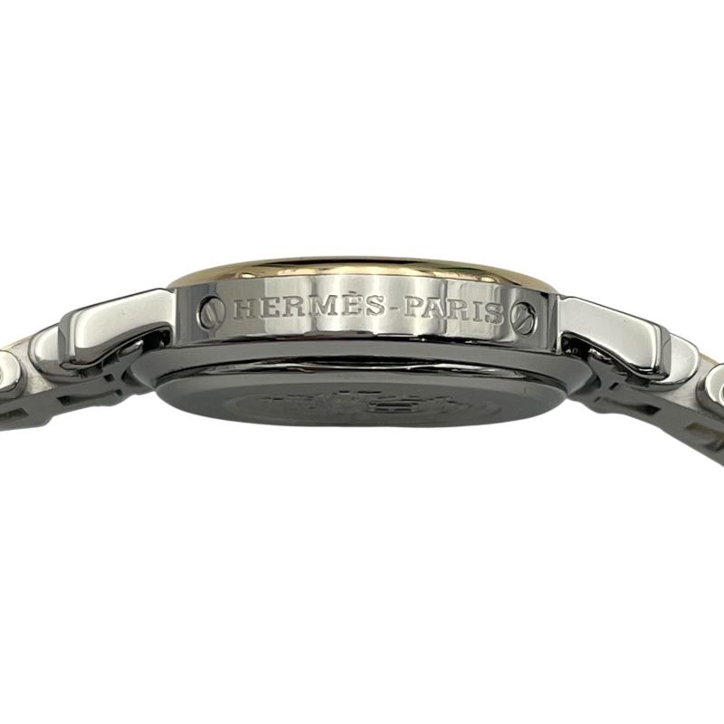 エルメス HERMES クリッパー CL4.220 ブラック GP/SS クオーツ