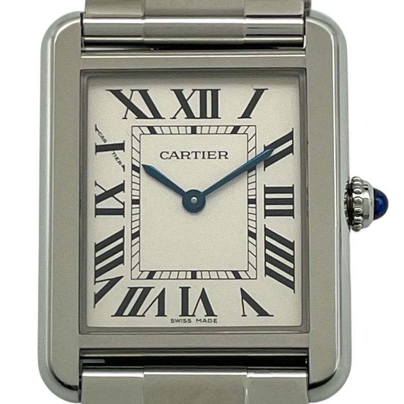 カルティエ Cartier タンクソロ SM シルバー SS クオーツ レディース 腕時計