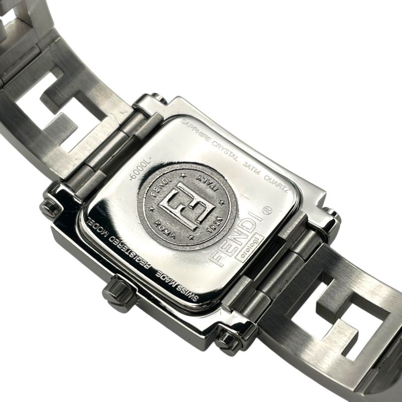フェンディ FENDI クアドロ 6000L シルバー SS クオーツ レディース