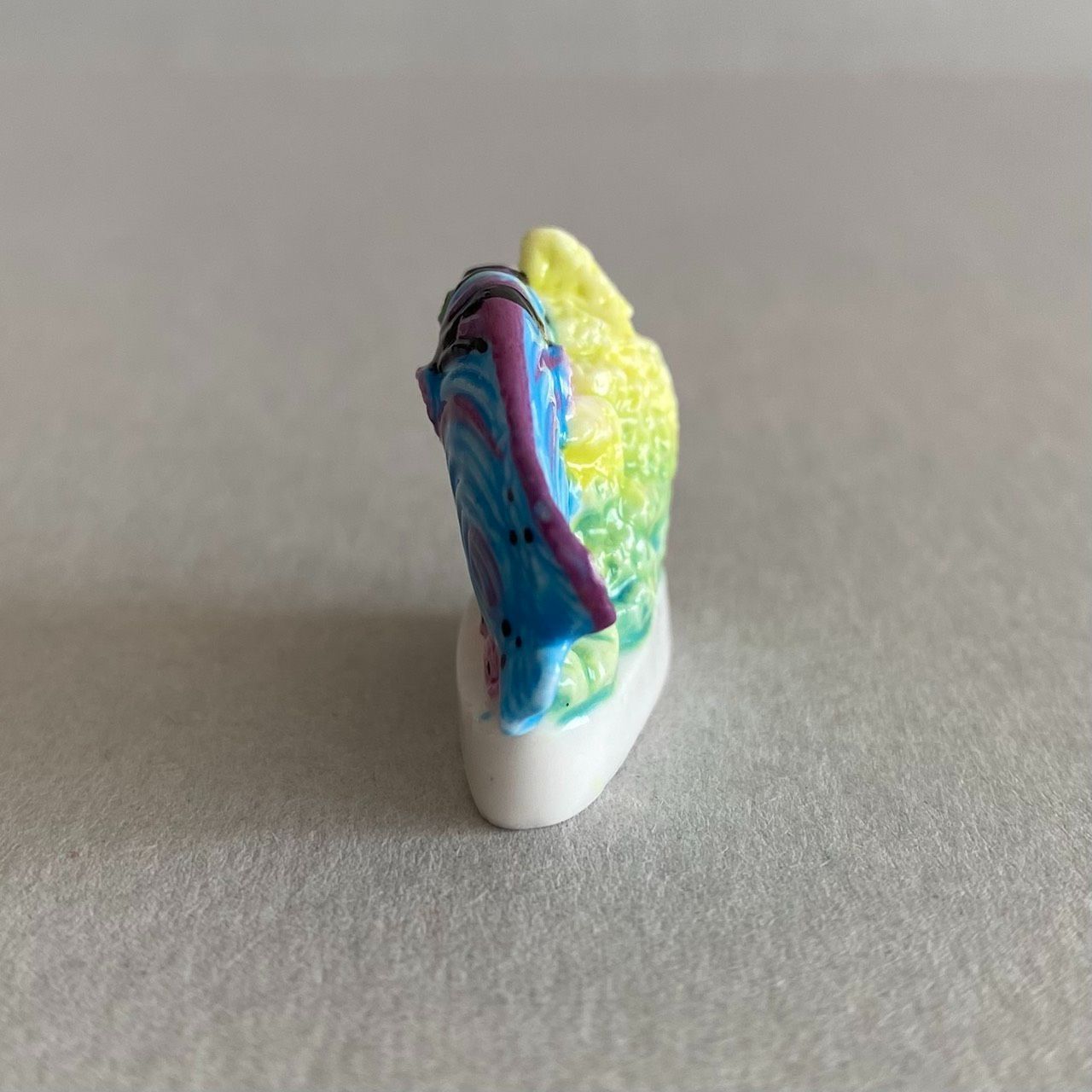 皇帝の魚のフェーブ／海の生き物／フランス雑貨／陶器ミニチュア