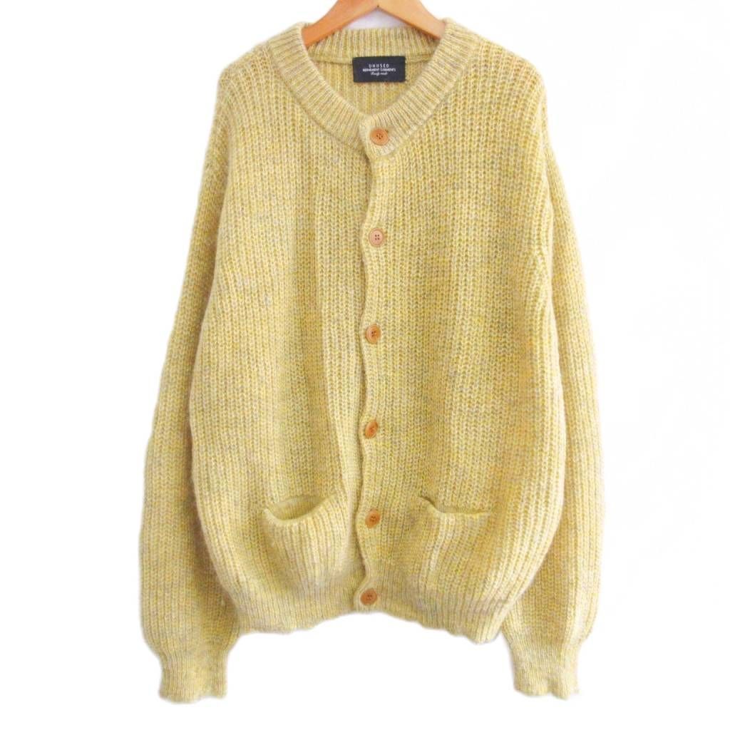 アンユーズド UNUSED クルーネックカーディガン ニット モヘヤ ウール