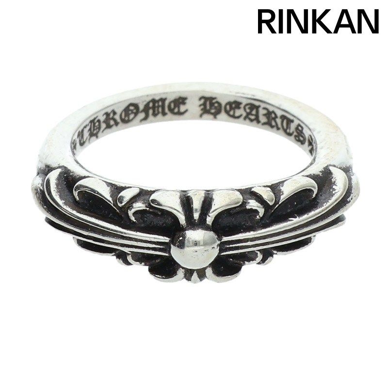 クロムハーツ BABY CLASSIC ベイビークラシックフローラルクロス シルバーリング メンズ 9号