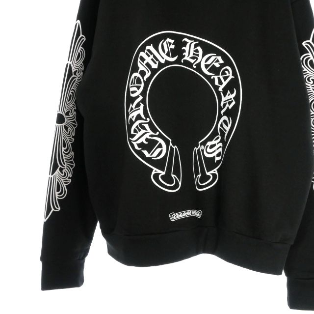 クロムハーツ CHROME HEARTS フローラルクロス ホースシュー クルー