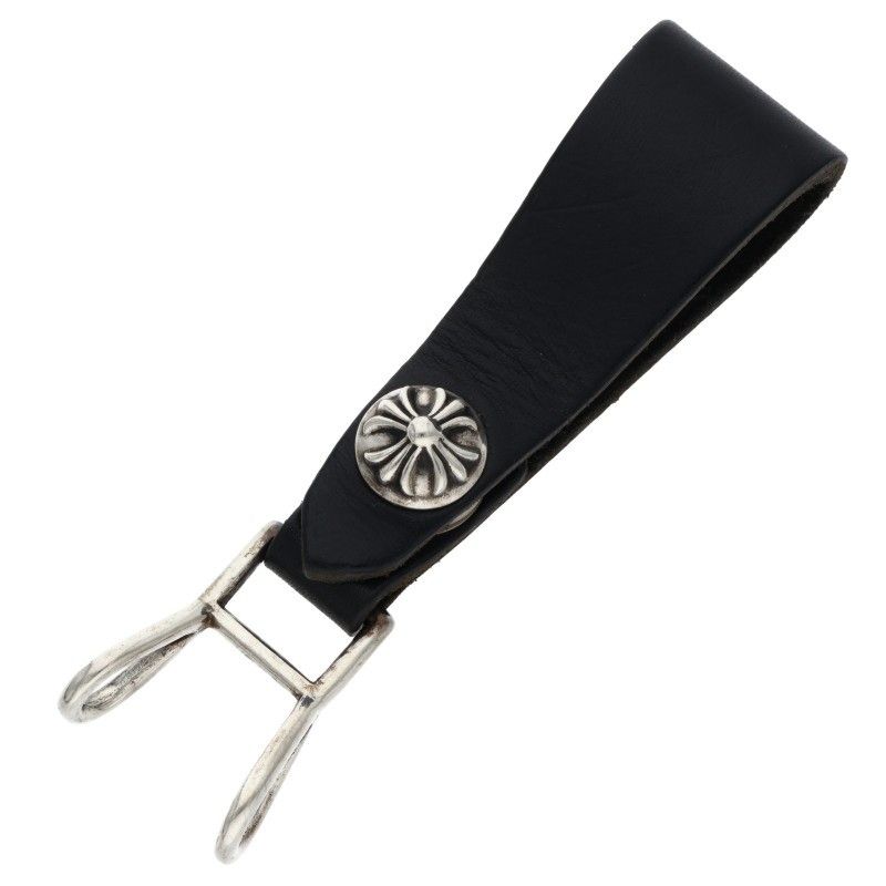 クロムハーツ BELT LOOP クロスボールボタンレザーベルトループ メンズ