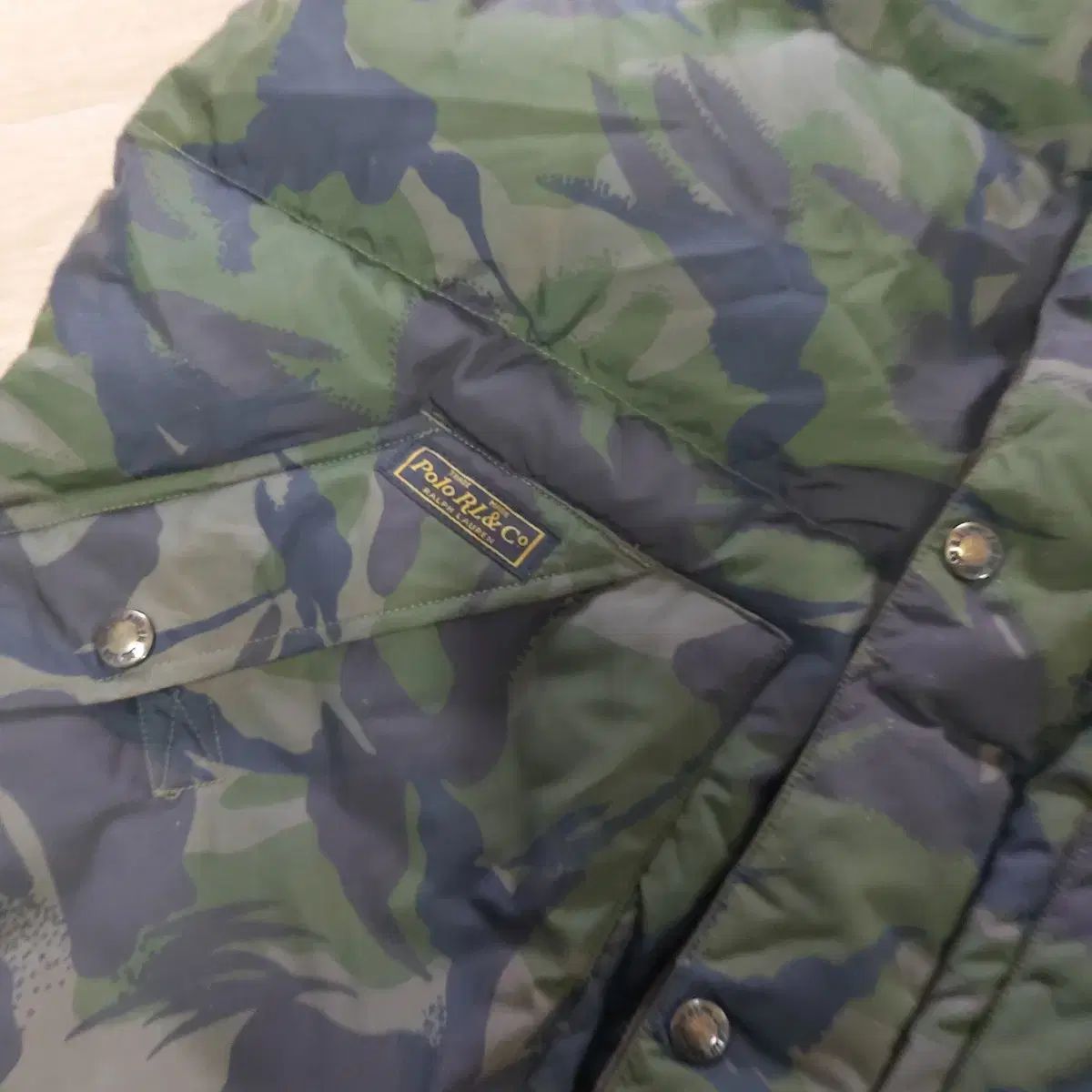 アウトレット ポロラルフローレン カモフラージュ ダウンベスト