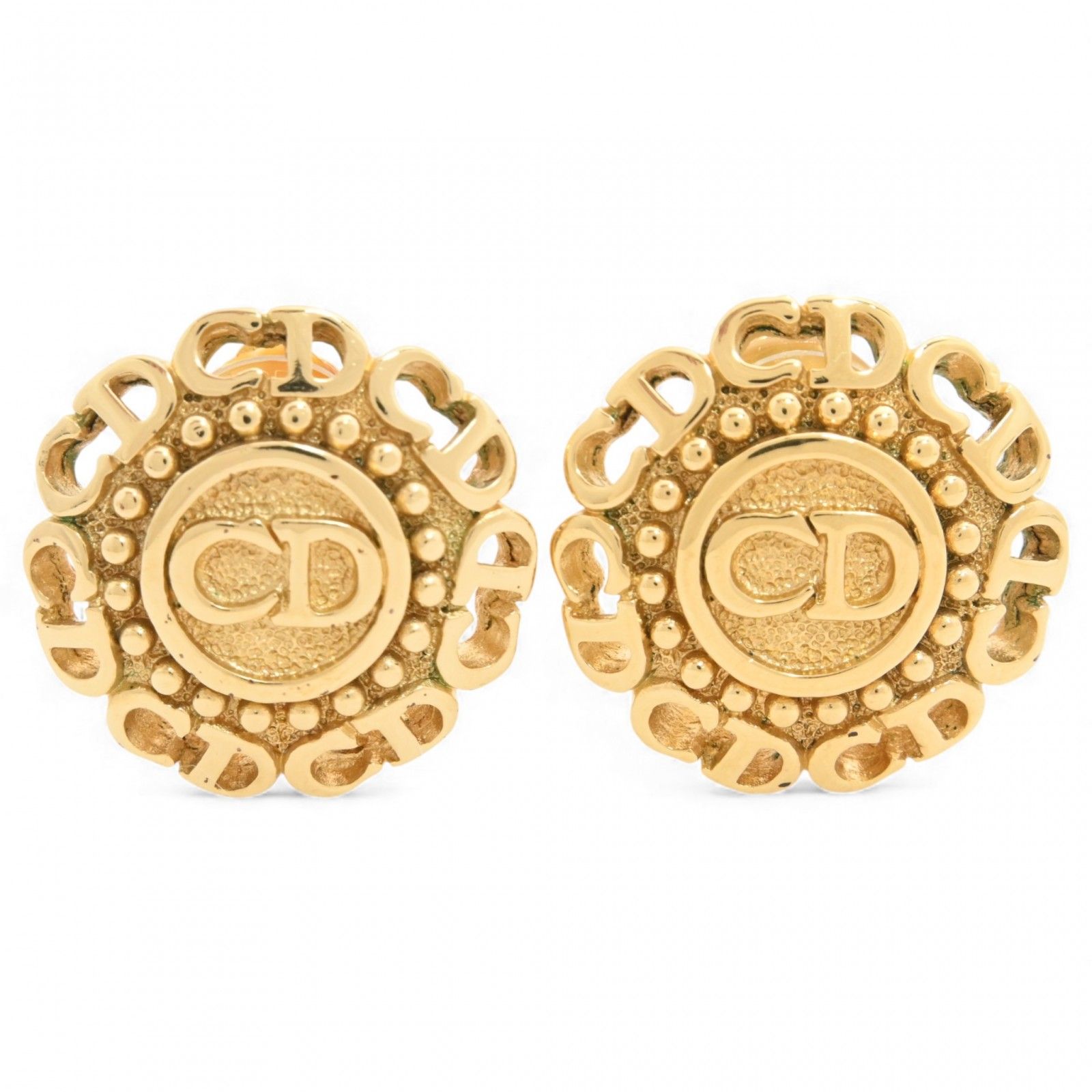 ディオール イヤリング CDロゴ 高品質 ラウンド サークル Bランク