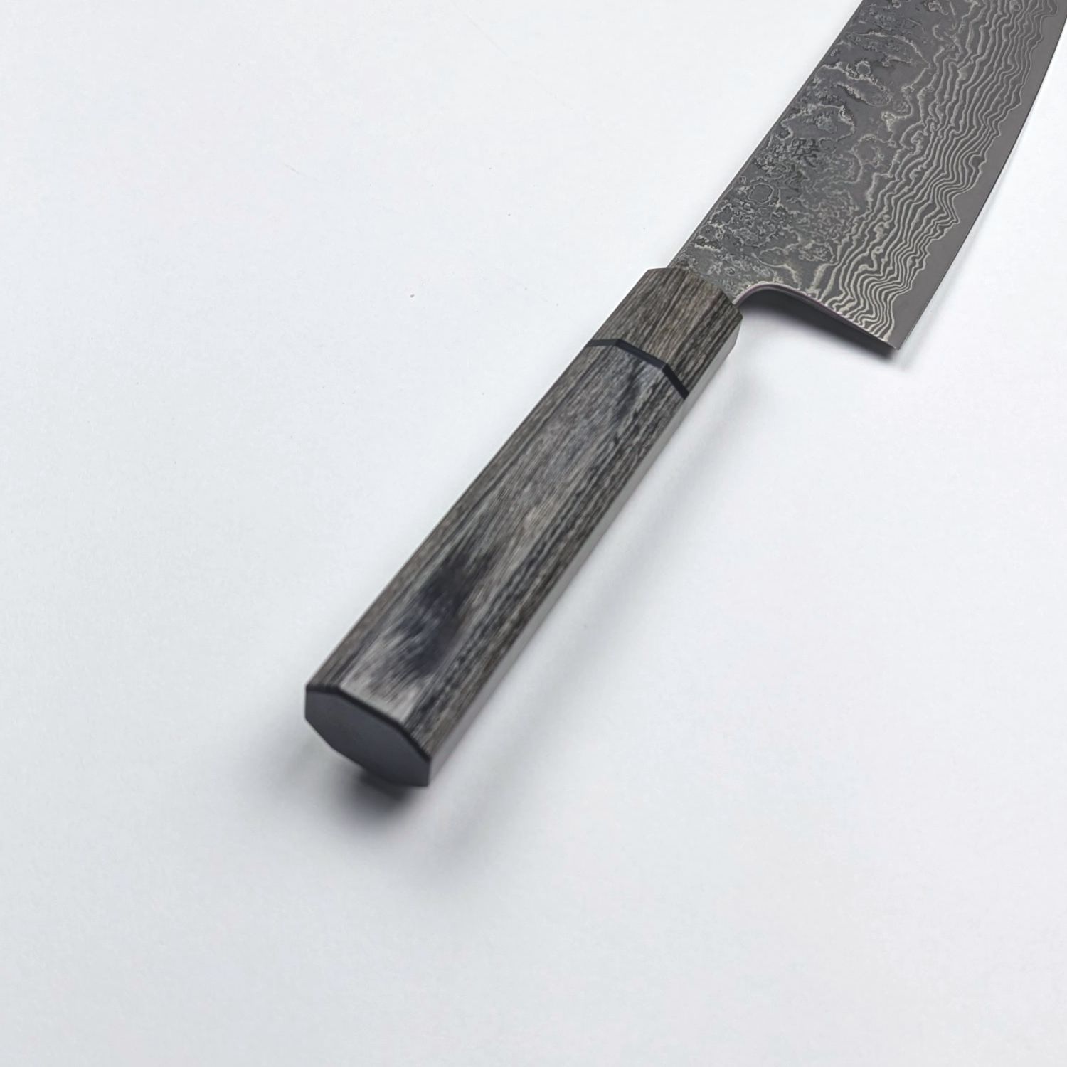  猿九 SG 2 墨流し 210 mm 切付三徳 和式柄 三徳包丁 包丁 ナイフ