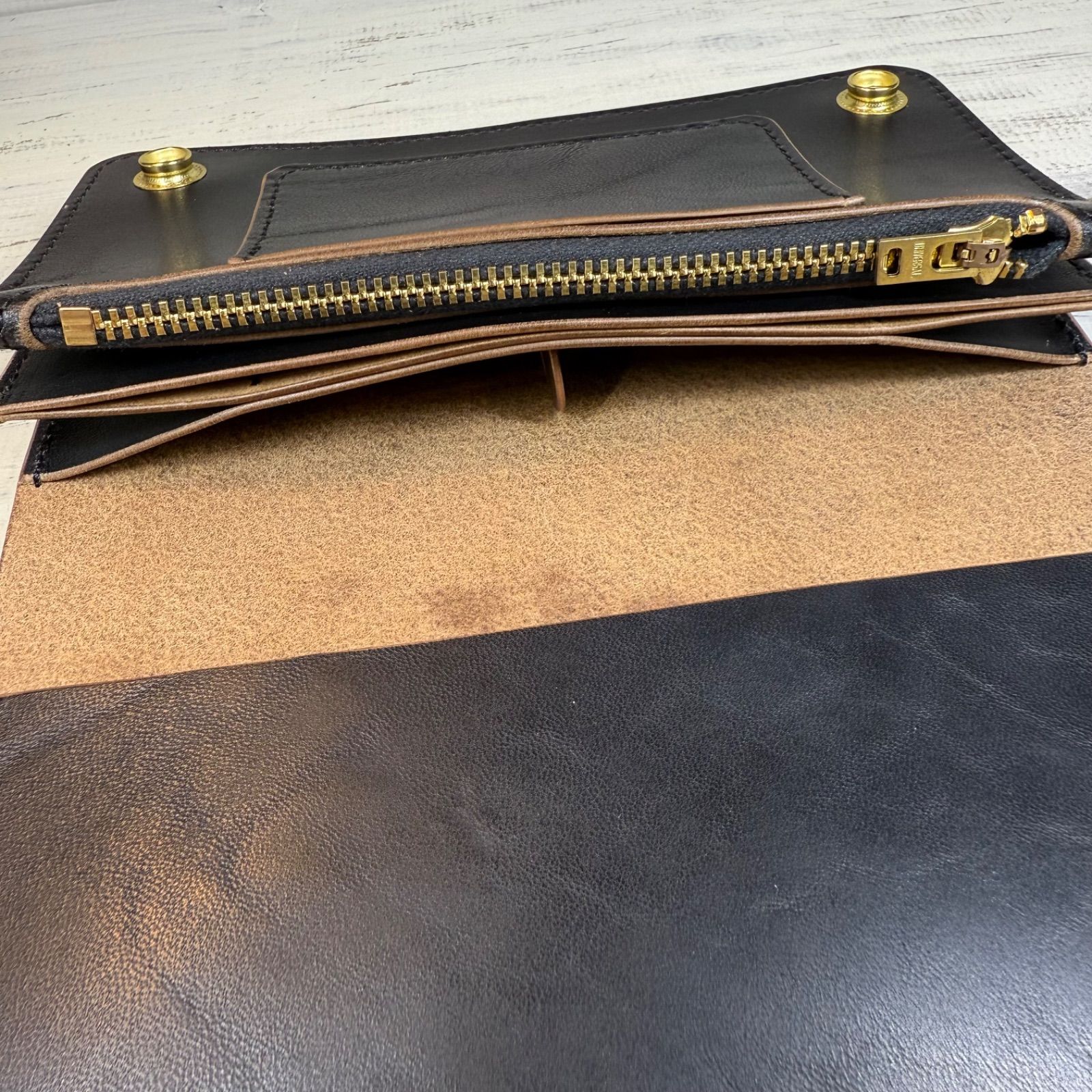 【トラッカーウォレット ロング】 3層 ホースバット シルバー　WALDES トラッカーウォレット ロング】 3層 ホースバット シルバー WALDES