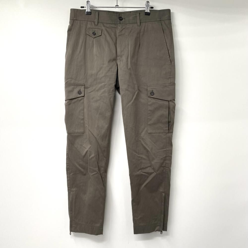 中古】DOLCE&GABBANA DGロゴラインテープ ミリタリーカーゴパンツ 裾