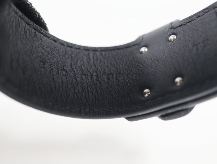  エルメス HERMES レザー ブレスレット ケリー ツイスト PM ブラック シルバー金具 小物 バングル リストバンド アクセサリー