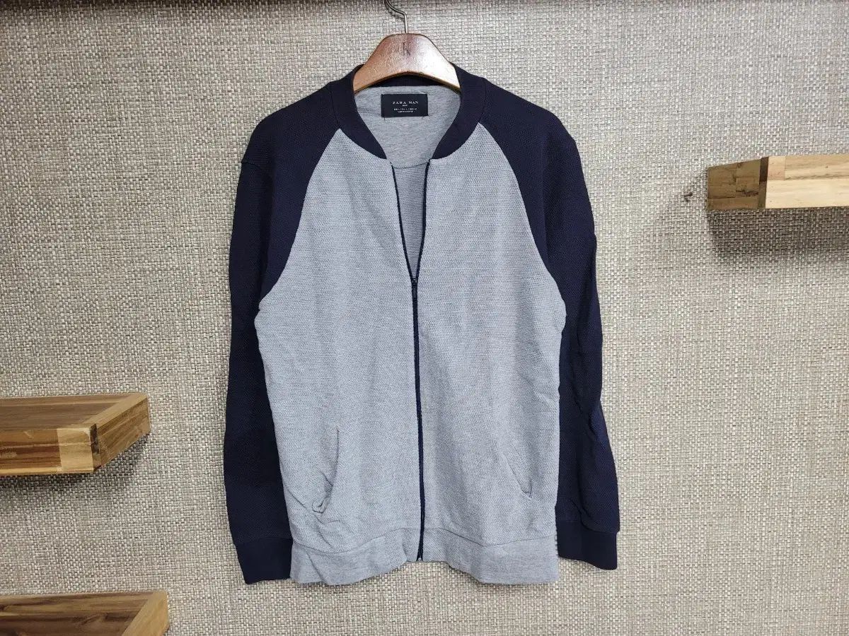  L 100サイズ ZARA スリムフィット ジップアップ ジャケット ザラ テーラードジャケット