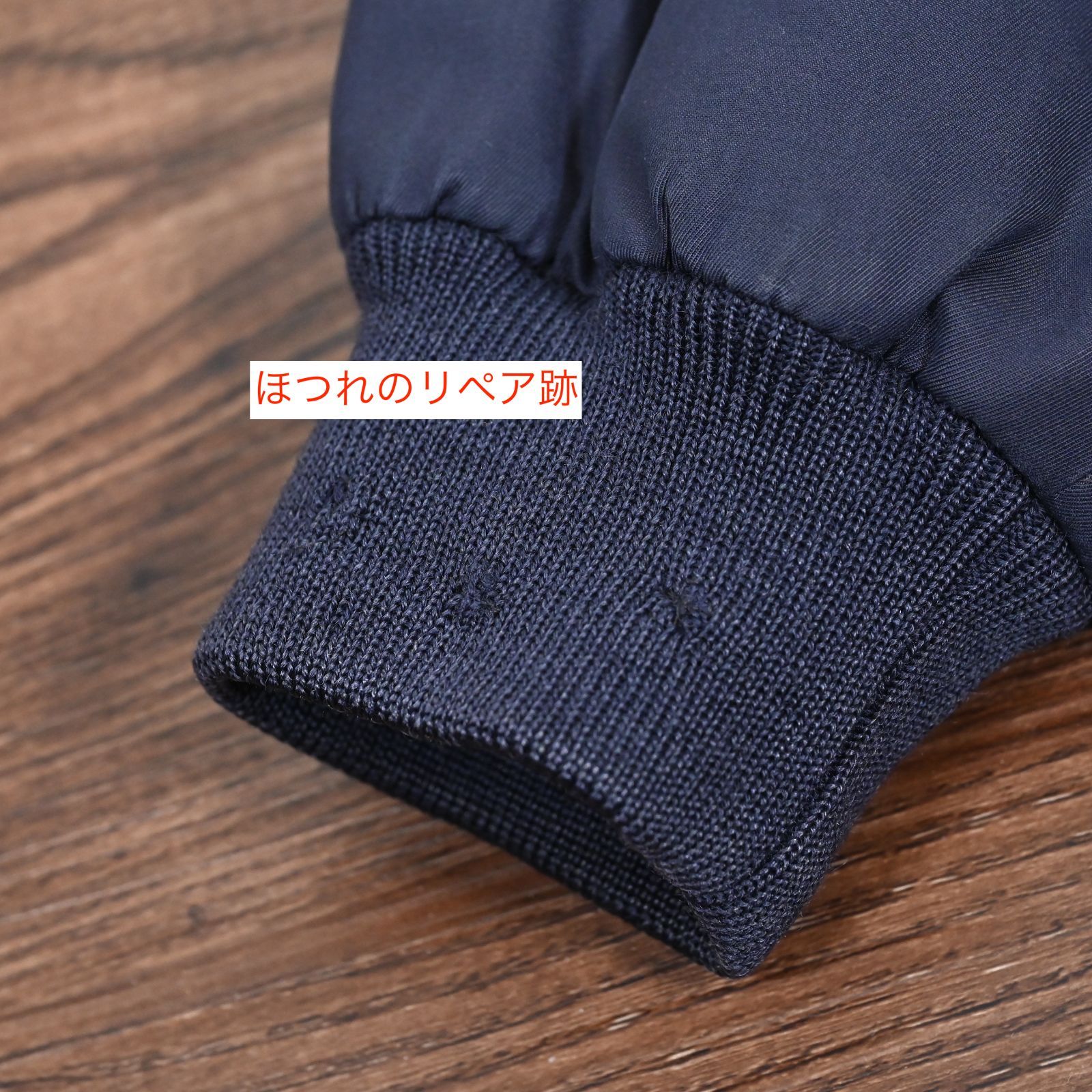 【極美品】バーバリーズ ハリントンジャケット ウール ノバチェック ネイビー M 極美品】バーバリーズ ハリントンジャケット ウール ノバチェック