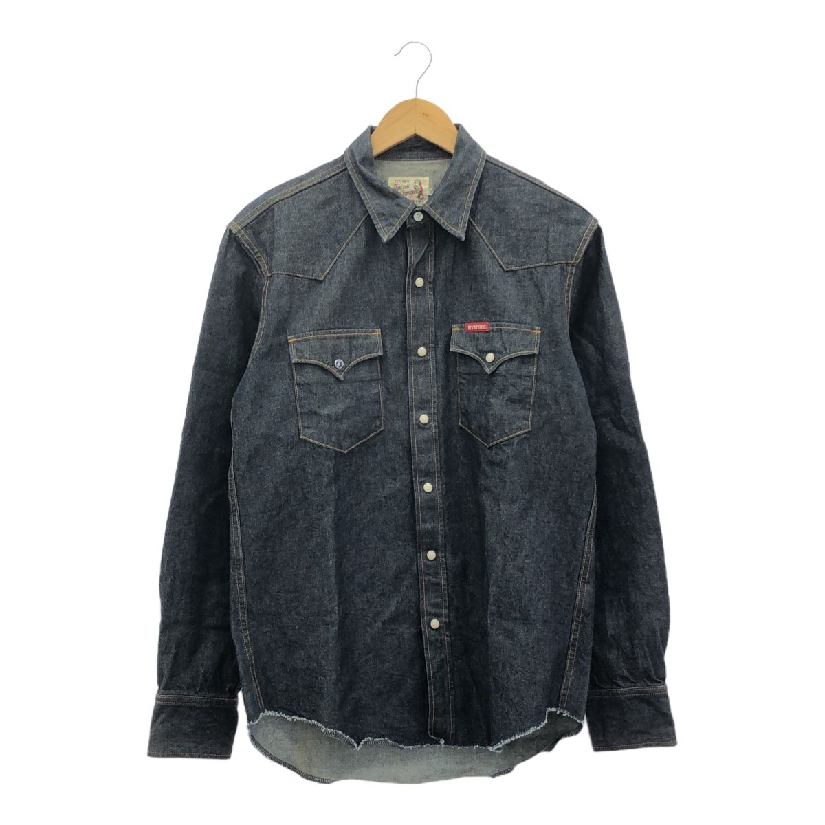 GLAMOUR ヒステリックグラマー サイズL 10 oz バック刺繍 ウエスタンデニムシャツ 定価 24 200