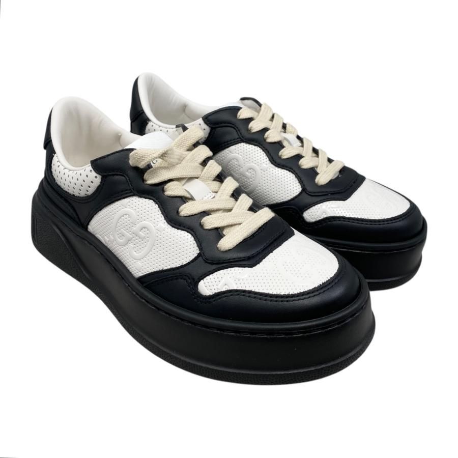 ☆E4867 グッチ スニーカー GGエンボス チャンキー 684911 34 1/2