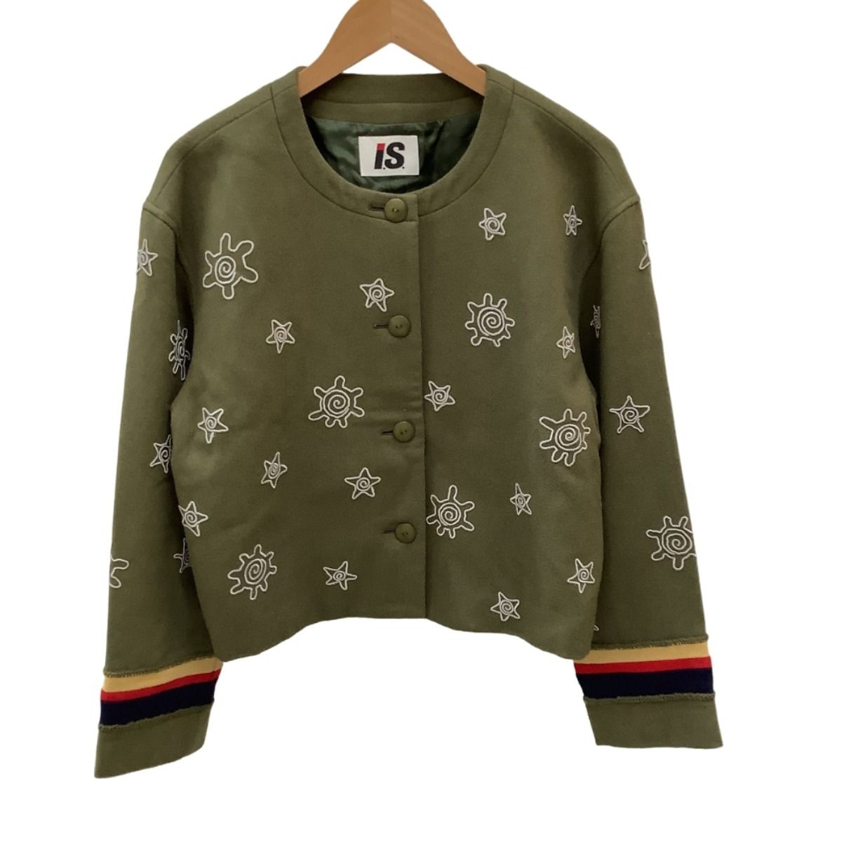 ISSEY MIYAKE I.S. イッセイミヤケ Vintage 激 ジャケット SIZE M IS 13-FD 001 オリーブ