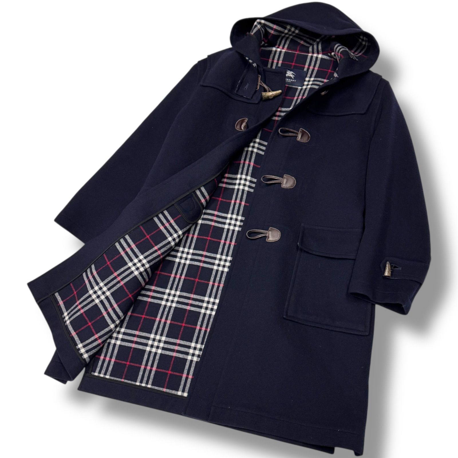 美品 BURBERRY LONDON バーバリーロンドン ウール カシミヤ入り