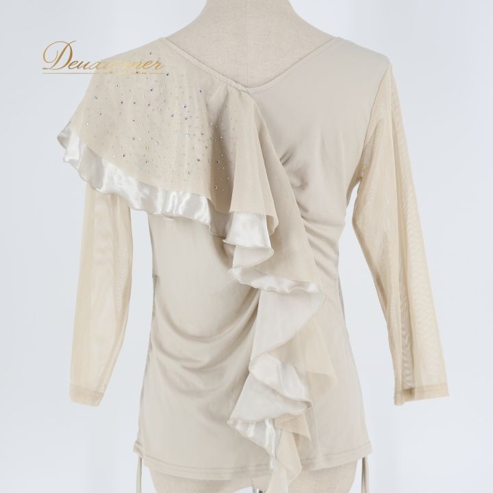 タカダンス 社交ダンス衣装 トップス TAKADANCE レース ラインストーン タカダンス 社交ダンス衣装 トップス TAKADANCE レース ラインストーン