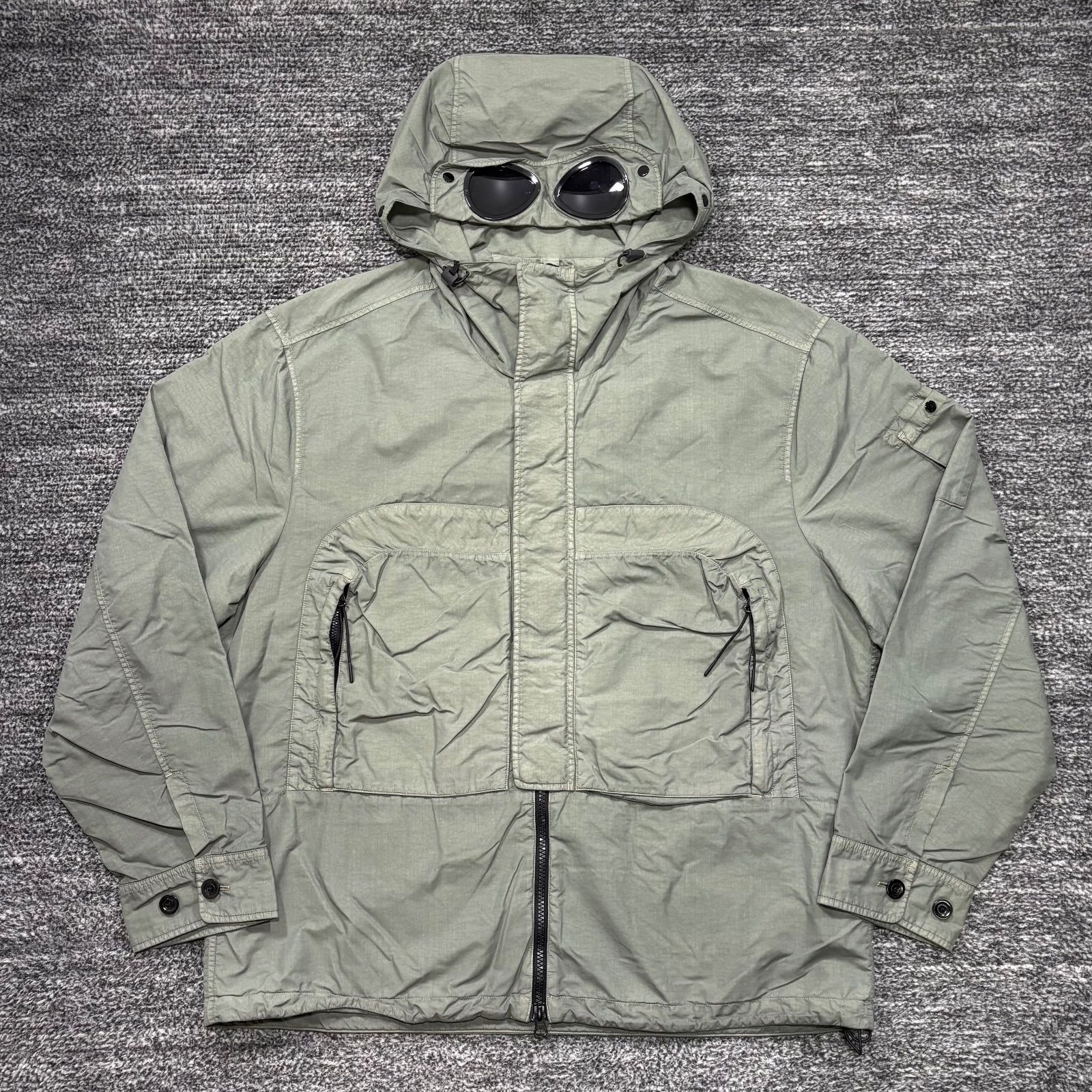 極美品 C.P.COMPANY GOGGLE JACKET OLIVE L シーピーカンパニー CP