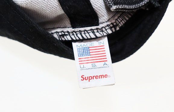 シュプリーム SUPREME 24AW PIGMENT S LOGO 6-PANEL BLACK ピグメント
