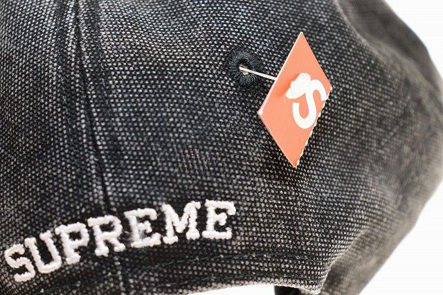 シュプリーム SUPREME 24AW PIGMENT S LOGO 6-PANEL BLACK ピグメント