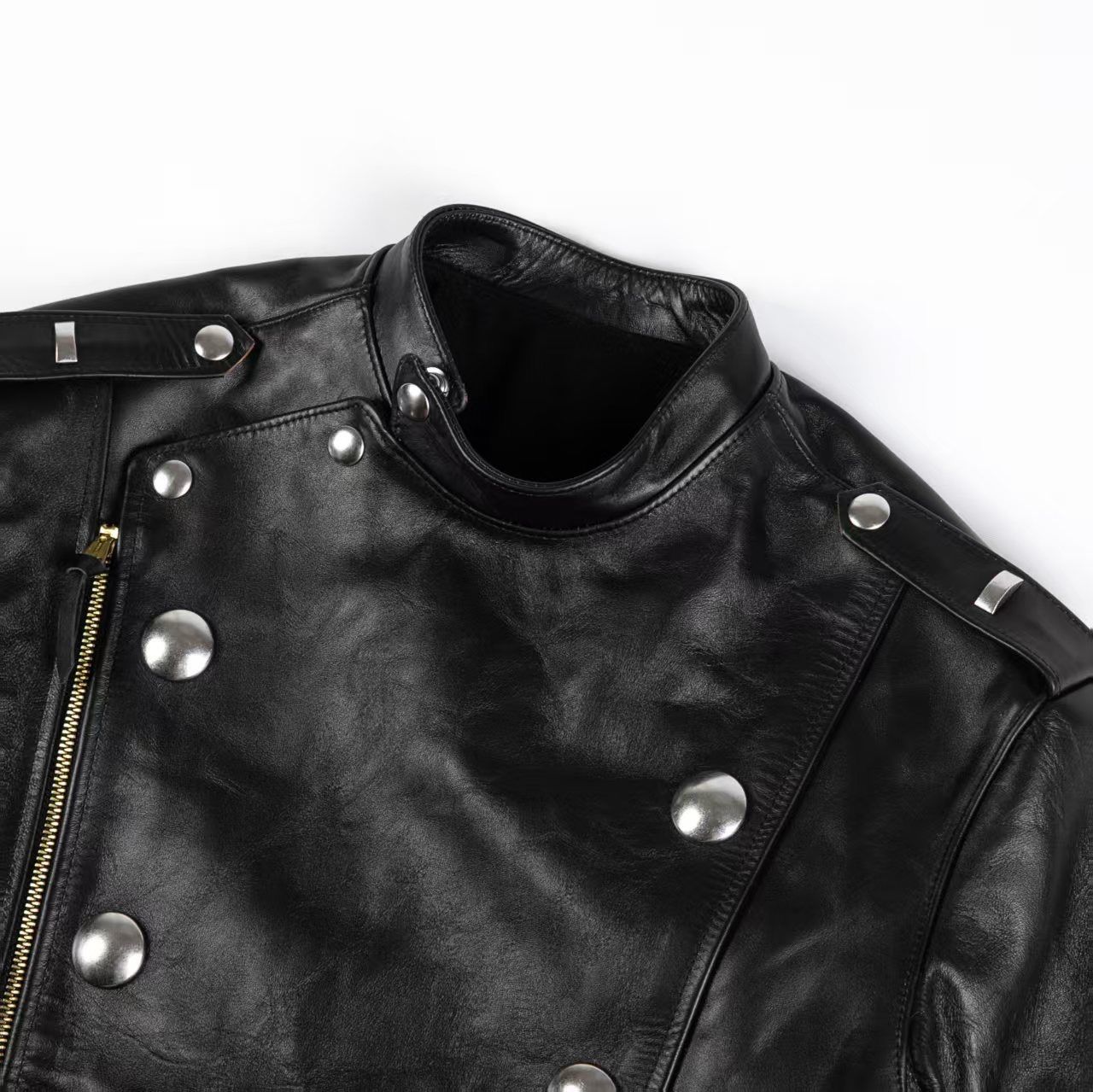 2025AW 馬革 レザージャケット 茶芯ホースハイド ダブルライーダース S
