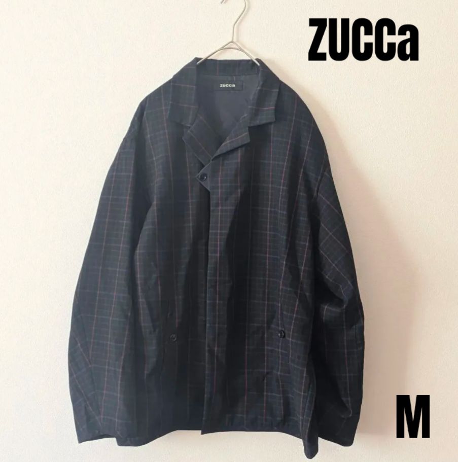 ZUCCa ズッカ チェック柄ジャケット M オーバーサイズ 日本製 ユニ