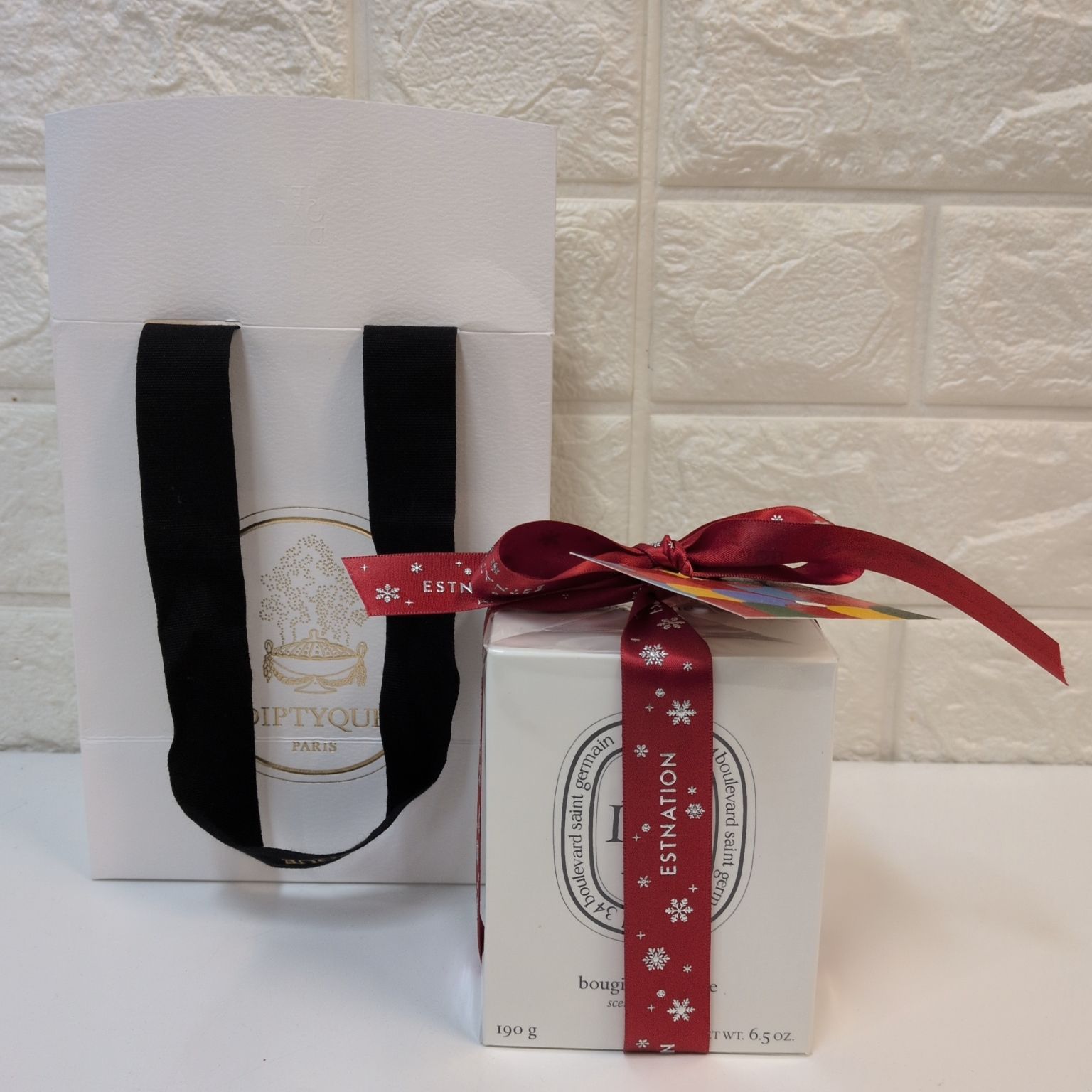 diptyque キャンドル BAIES 190 g ショッパー プレゼントリボン付き ディプティック