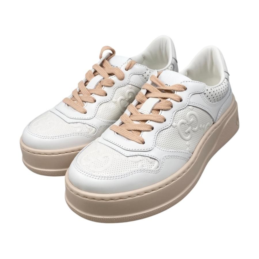 ☆E4866 グッチ スニーカー GGエンボス チャンキー 684911 34 1/2