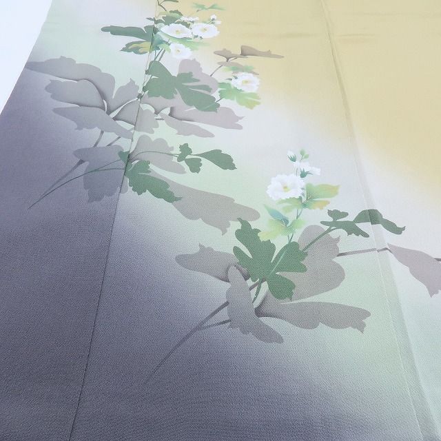 百華❀Y4131◇美品 正絹 やまと誂製 染色作家 丹下雄介落款 縫い一ツ紋