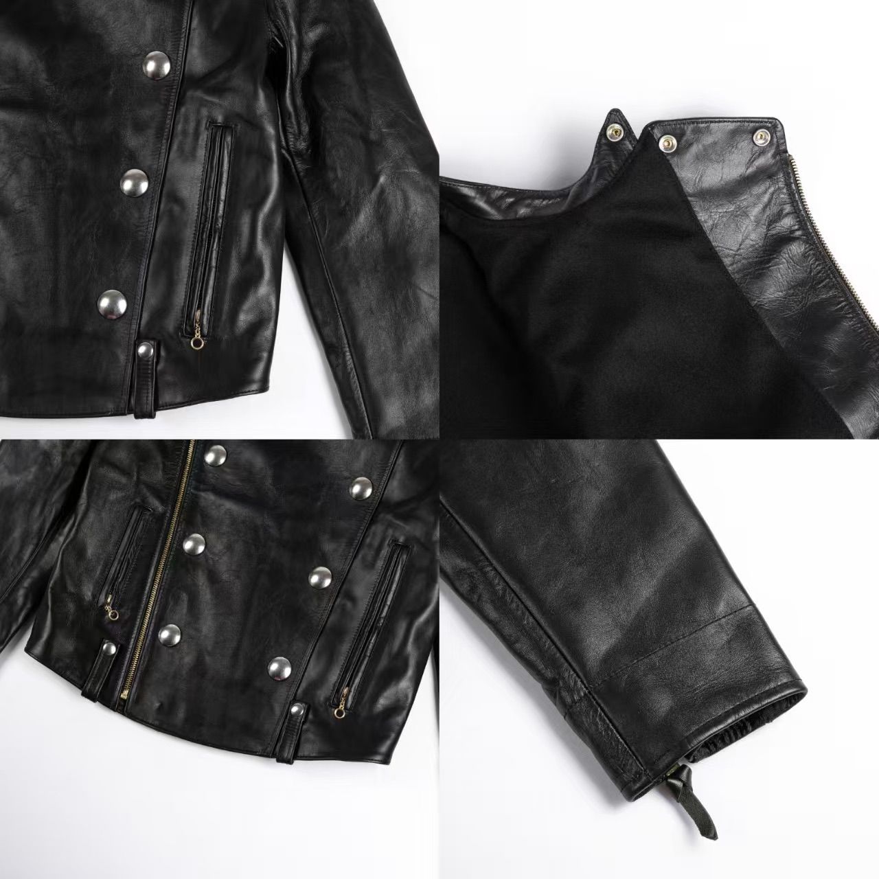 25AW 馬革 レザージャケット 茶芯ホースハイド ダブルライーダース L