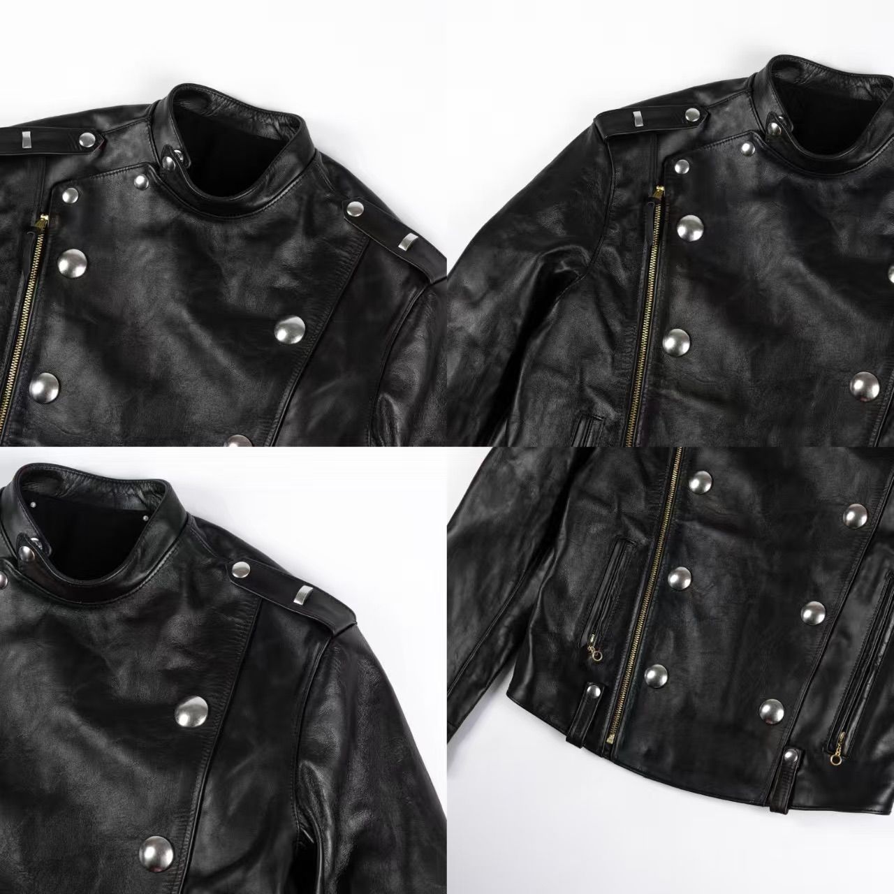 25AW 馬革 レザージャケット 茶芯ホースハイド ダブルライーダース L