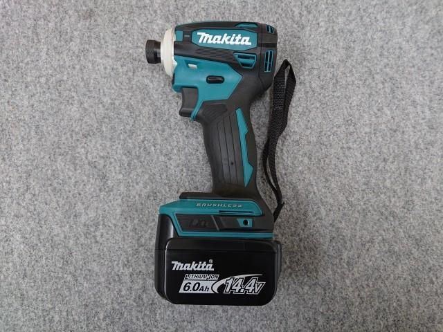 マキタ 充電式インパクトドライバ 黒 14.4 V 6.0 Ah バッテリ2本 充電器 ケース付