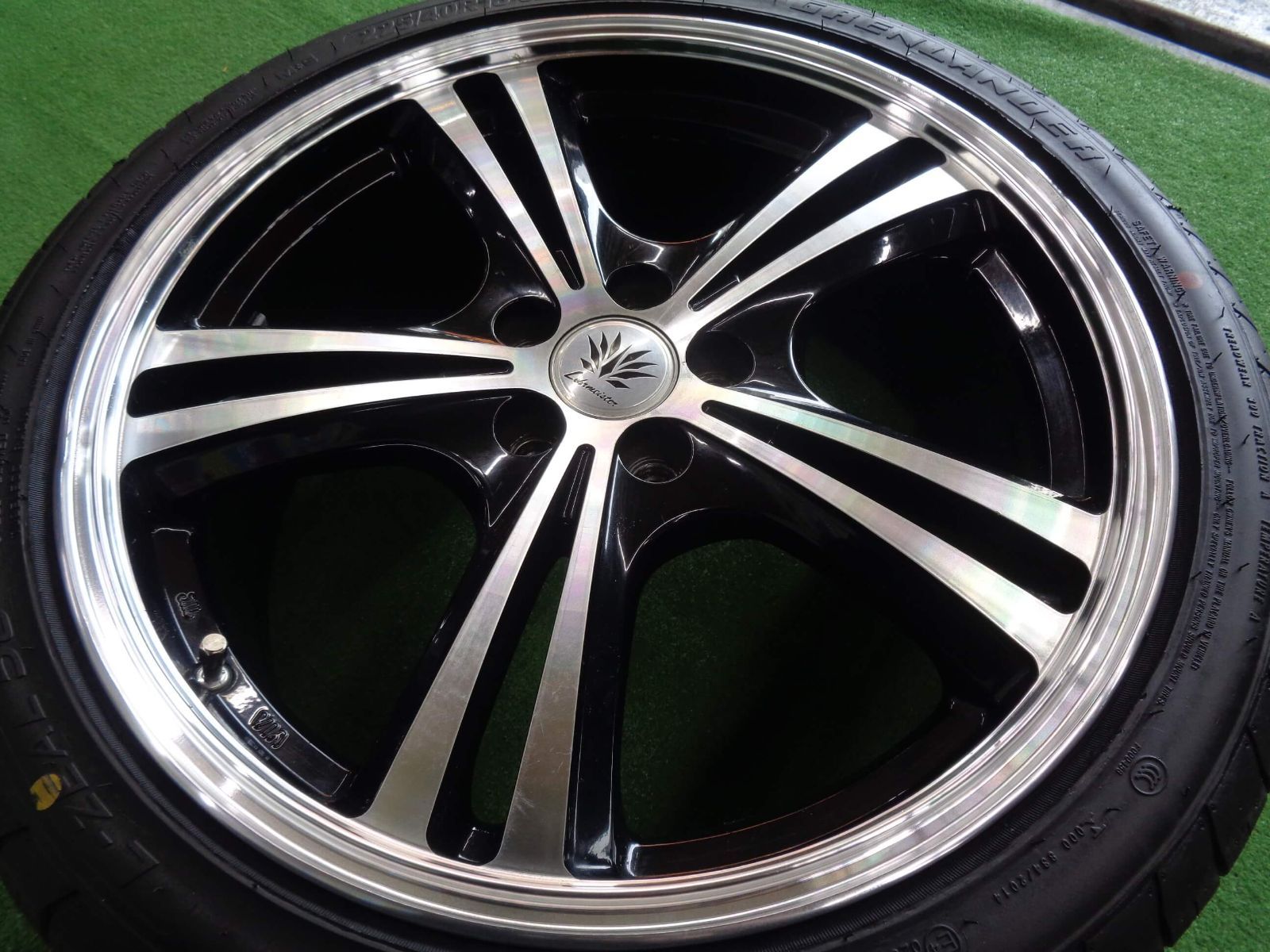 マイスター リアルスポーツカリスマ VS 5 18インチ ホイール 4本セット 7 J 18 H 100 48 傷修正有 atsugiM 4