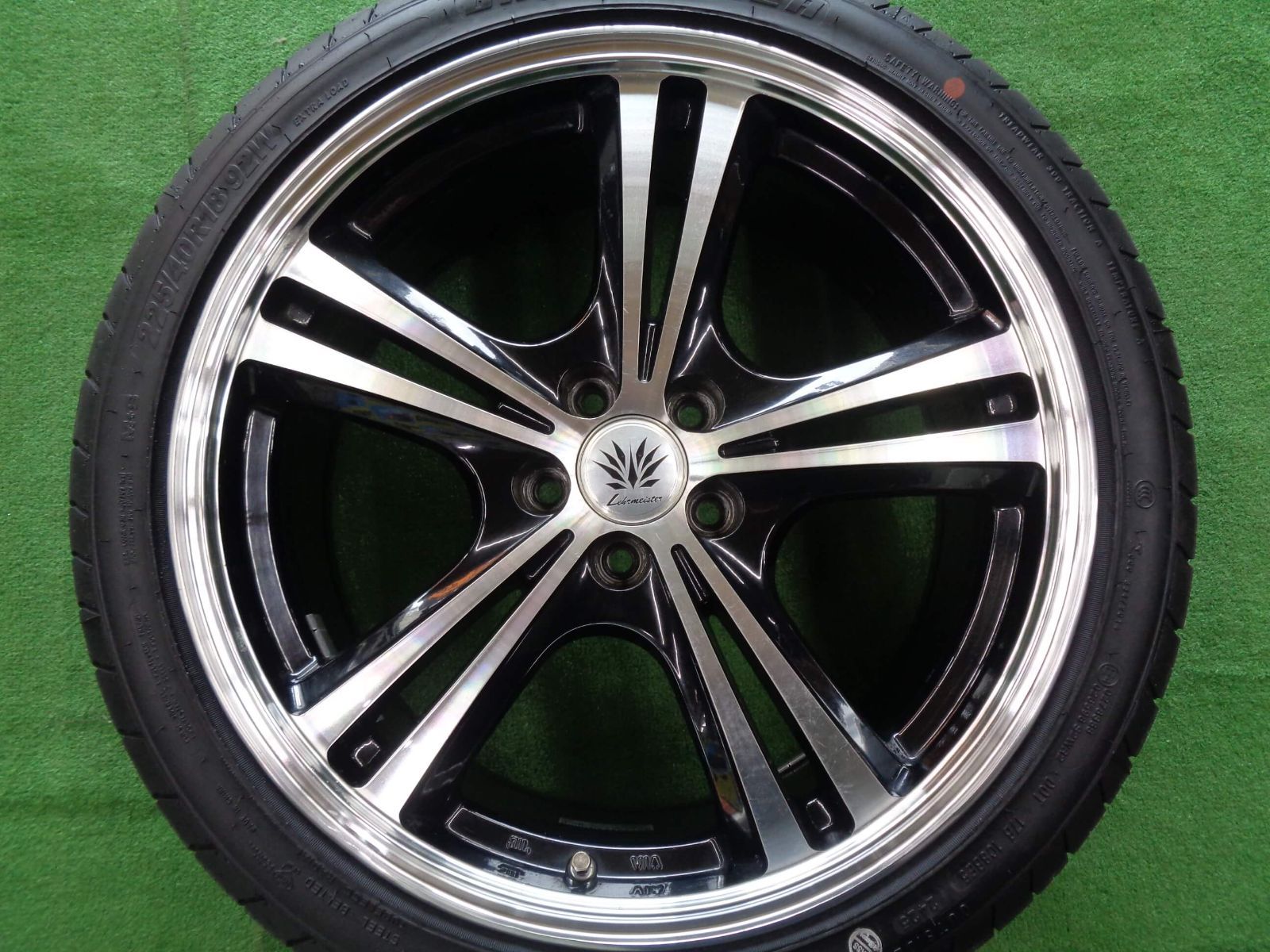 マイスター リアルスポーツカリスマ VS 5 18インチ ホイール 4本セット 7 J 18 H 100 48 傷修正有 atsugiM 4