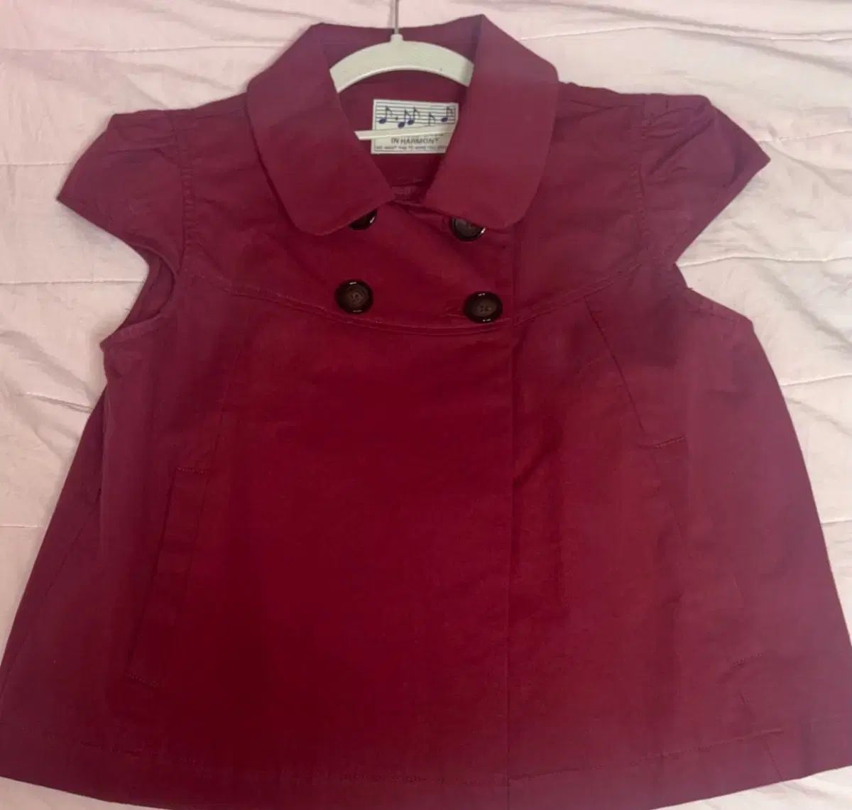 インアンドヤンインハラウーウールブラウスレッド