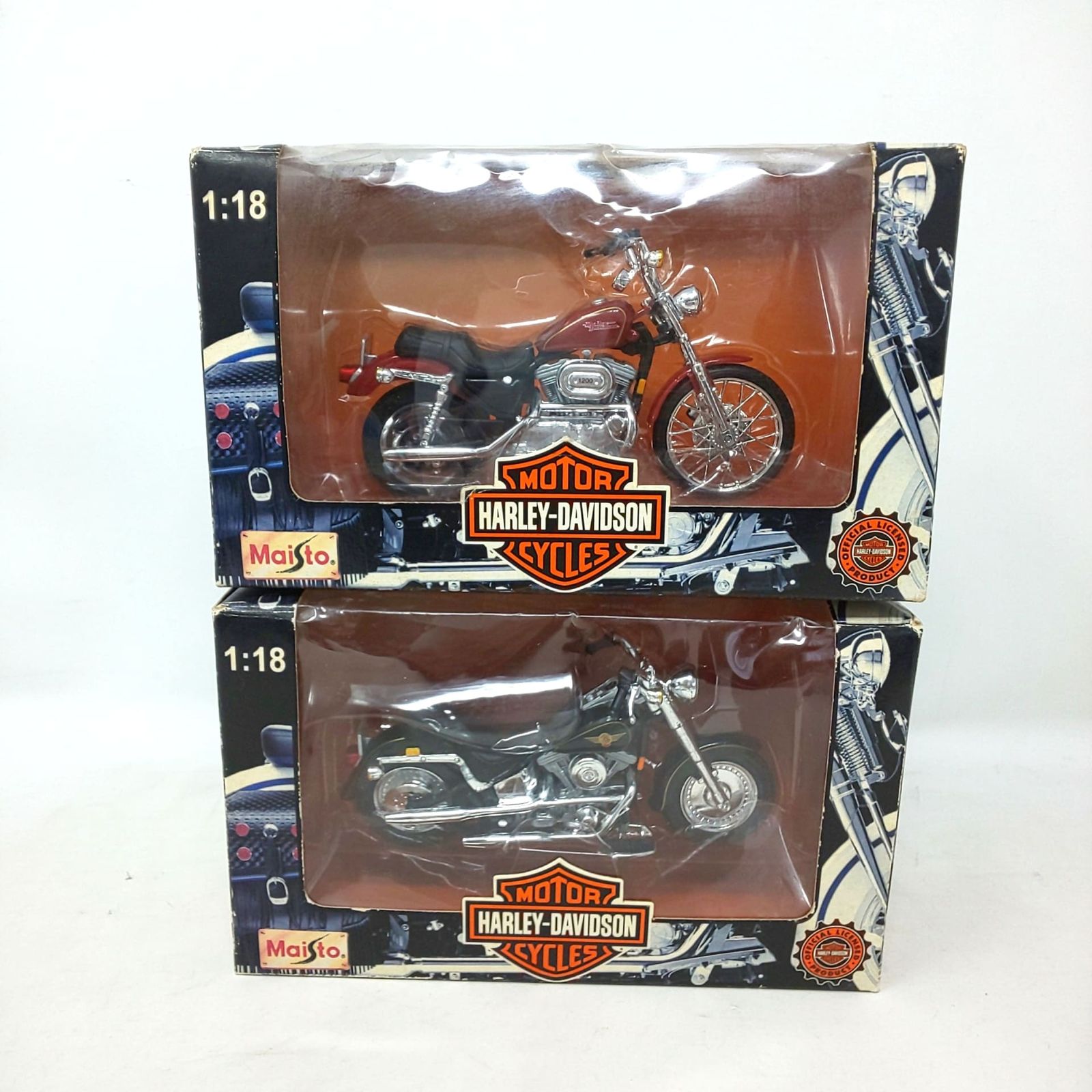 値下げ　Maisto 1:18 ハーレーダビットソン　まとめ売り　オマケ付き Maisto 1:18 Scale FXSTSB Bad Boy Harley Davidson Motor Cycle | eBay