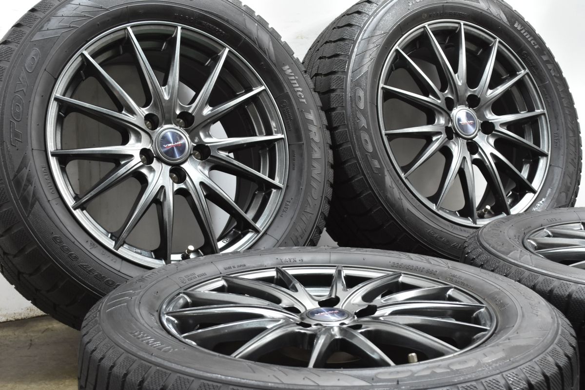 製 超バリ溝 Weds VELVA 17 in 7 J 48 PCD 114 3 トーヨー ウィンタートランパス TX 225 60 R フォレスター クロストレック