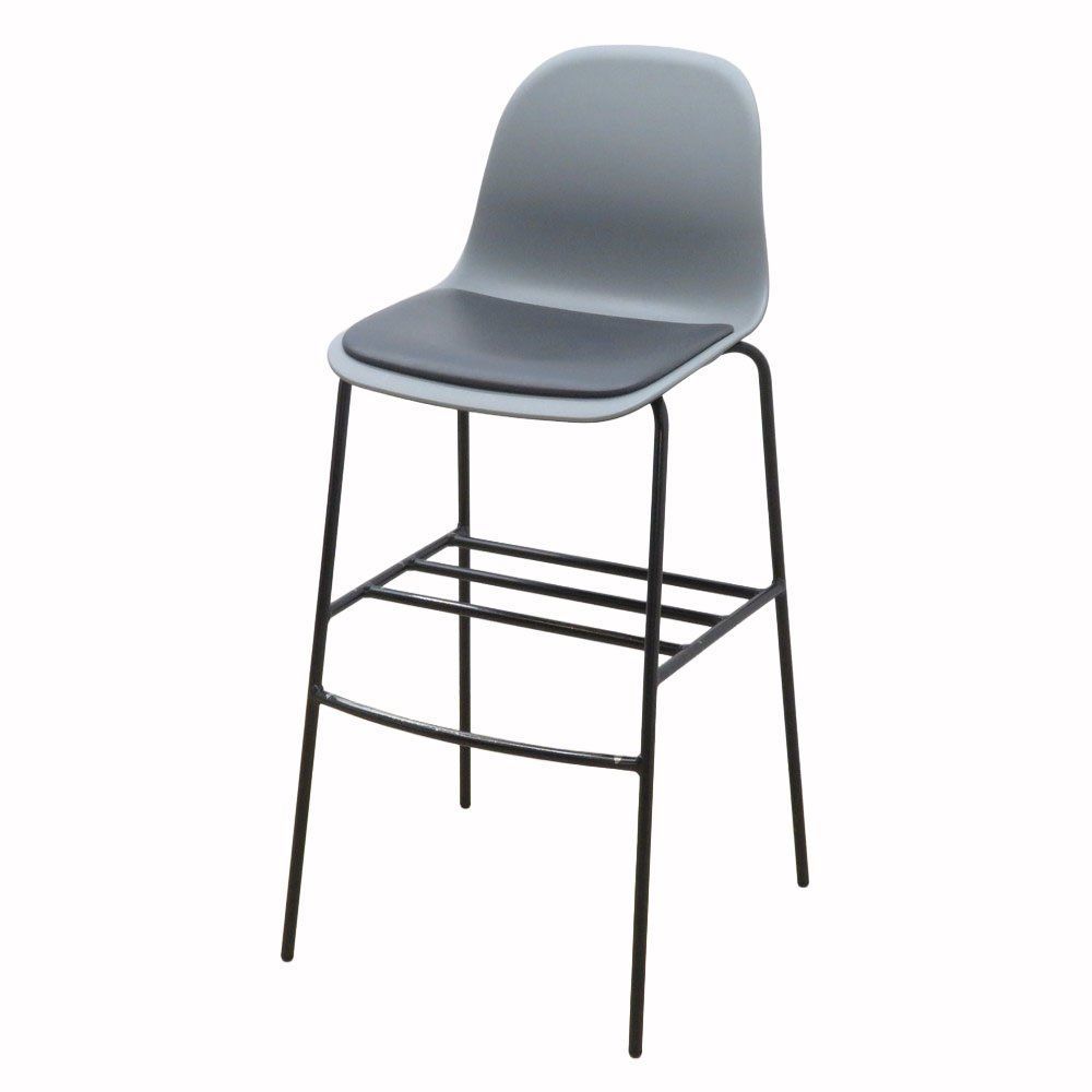 ITOKI イトーキ nino ニーノ ハイスツール KLU 203 DR T 1 W 3 グレーxブラック カウンターチェア EG 19675 オフィス家具