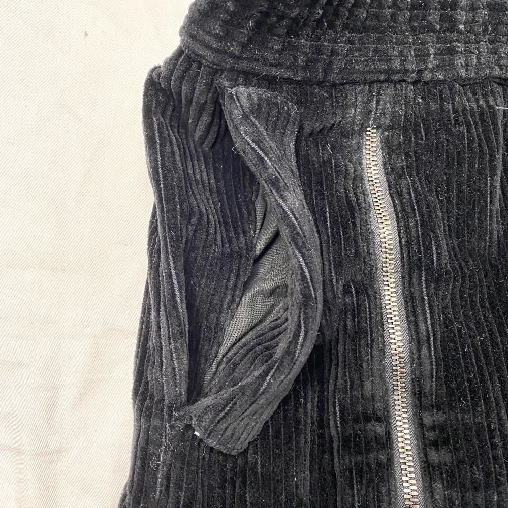 中古】DOLCE&GABBANA コーデュロイ ジップカーゴパンツ ブラック