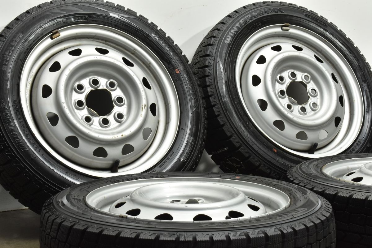 軽自動車サイズ WEDS キャロウィン 14 in 4 5 J 45 PCD 100 114 3 ダンロップ WM 02 155 65 R ワゴンR MRワゴン アルト タント ムーヴ