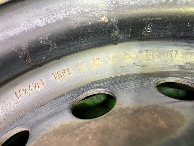  ホンダ HONDA N BOX JF 5 ホイール スチール クロ 14インチ 4 J 4穴 4本 100 42700 TTA 01 14インチ ホイール