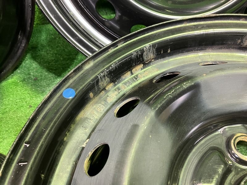 トヨタ TOYOTA カローラスパシオ ZZE 124 N ホイール スチール クロ 14インチ 6 J 4穴 4本 100 42611 1 A 530