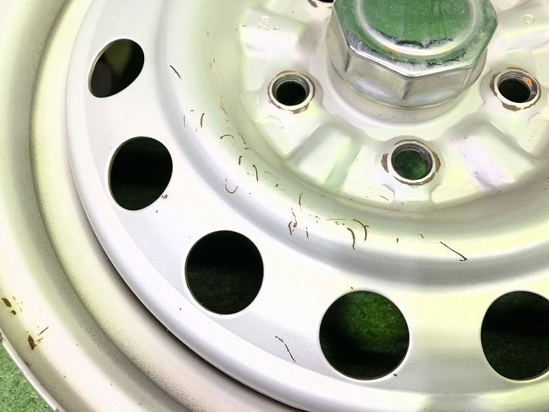 三菱 パジェロミニ H 58 A ホイール スチール シルバー 15インチ 5 J 5穴 4本 114 3