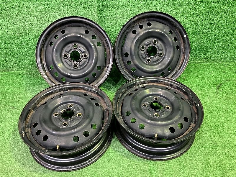 ダイハツ ムーヴ L 175 S ホイール スチール クロ 14インチ 4 5 J 4穴 4本 100 42611 B 2020