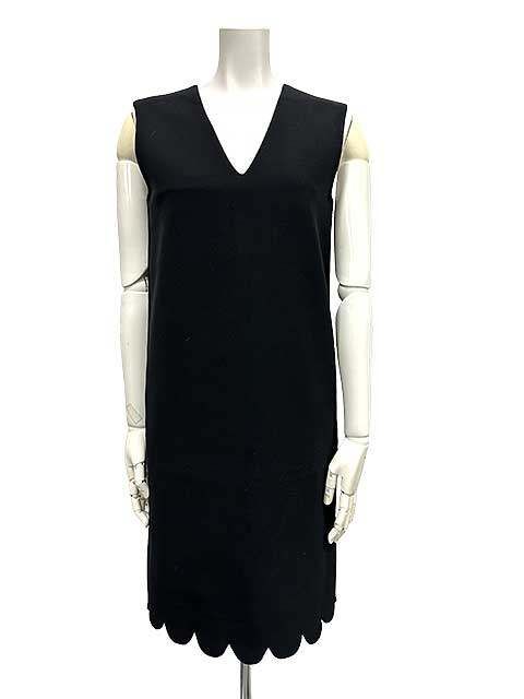 希少❤️美品YOKOCHAN ヨーコチャン ヘムスカラップワンピース38 M 黒 ヨーコチャン スカラップワンピース 38 希少❤️美品YOKOCHAN ヨーコ