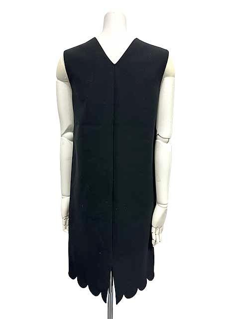 中古】YOKO CHAN ヨーコチャン ワンピース スカラップヘムコクーン